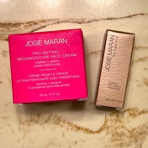 Josie Maran argan stick and pro-retinol face cream